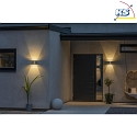 Outdoor wall luminaire PAVIA, with double cone of light, 3W 3000K 800lm, anthracite aluminium
