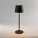 Konstsmide Batteri bordlampe VENCE USB IP54, sort d�mpbar