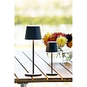Konstsmide Batteri bordlampe VENCE USB IP54, sort d�mpbar