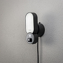 Udend�rs wall luminaire KONSTSMIDE SMARTLIGHT med kamera IP54, sort d�mpbar