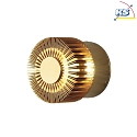 Konstsmide HighPower LED outdoor wall luminaire MONZA, with side effect, 3W 3000K 160lm, anodised brass, massive aluminium