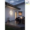 Konstsmide HighPower LED outdoor wall luminaire MONZA, with side effect, 3W 3000K 160lm, anodised brass, massive aluminium