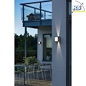 Konstsmide LED outdoor wall luminaire CREMONA, 2 sides adjustable 0-90, 3W 3000K 250lm, anthracite aluminium / frosted acrylic