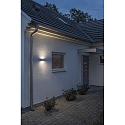 Udendørs wall luminaire CHIERI up / down IP54, opal, hvid 