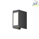 Konstsmide Outdoor HighPower LED wall luminaire CREMONA, 2-sided adjustable 0-90, 12W 3000K 720lm, anthracite / aluminium, plastic opal