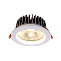 LED Loftindbygningslampe COB 130 rund, 18W, str�m konstant, 34,8V DC, 500mA, 3000K, hvid