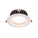  LED Loftindbygningslampe COB 130 rund, 18W, str�m konstant, 34,8V DC, 500mA, 3000K, hvid
