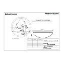 Frisch-Licht V�g- og Loftlampe DLP7530.7083M multipower, sf�risk IP40, hvid 
