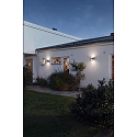 Konstsmide Udend�rs wall luminaire MODENA IP54, opal, sort
