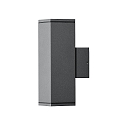 Udendørs wall luminaire MONZA up / down GU10 IP44, antracit, gennemsigtig