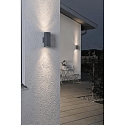 Udendørs wall luminaire MONZA up / down GU10 IP44, antracit, gennemsigtig
