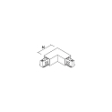 nobil� 3-faset L-tilslutning TRACK NU beskyttelsesleder indeni, hvid