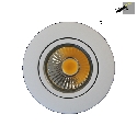 nobil downlight A 5068 T FLAT BIO dimmable IP40, chrome, clear dimmable