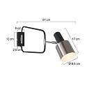 anne light & home AN V�glampe FJORGARD, 1-flamme, sort