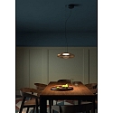 LEDS C4 Pendel PLAT RECESSED (DALI-2) med sk�rm, CCT Switch, justerbar, med diffuser IP20, sort d�mpbar