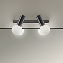 wall and ceiling luminaire MIST DOUBLE E14 IP44, black