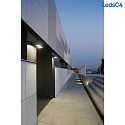 LEDS C4 outdoor wall luminaire AFRODITA LED DOUBLE EMISSION - 22CM up / down, switchable IP66, anthracite 