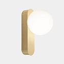 LEDS C4 Spejllampe PERLINA WALL IP omskiftelig IP44, guld mat