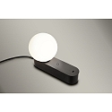 Bordlampe PERLINA TABLE med USB tilslutning, CCT Switch, med stik, med touch-d�mper IP20, sort d�mpbar