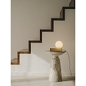 LEDS C4 Bordlampe PERLINA TABLE med USB tilslutning, CCT Switch, med stik, med touch-d�mper IP20, guld mat d�mpbar