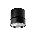 Spot KIVA SURFACE 95MM PHASE CUT 3-polet, justerbar, UGR < 19 IP20, sort d�mpbar