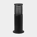 Standerlampe NOTT E27 IP65, opal, sort
