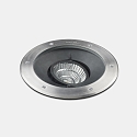 Gulvindbygningslampe GEA COB 125 justerbar, passabel, on/off IP65, rustfrit st�l 