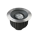 Gulvindbygningslampe GEA COB 300 IP65, rustfrit st�l d�mpbar