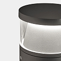 LEDS C4 Fatningslampe DAN cylindrisk, kort, CCT Switch, justerbar IP66, antracit 