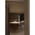 LEDS C4 Pendel IRIS PENJANT TRIMLESS DALI styrbar IP20, sort dæmpbar