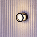 LEDS C4 Udendørs wall luminaire ONE rund IP54, opal, sort