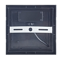 LEDS C4 Udendørs wall luminaire CREU firkantet IP65, opal, sort