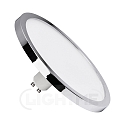 Diffusorlmape AQUA � 145MM flad, rund, CCT Switch, omskiftelig, med diffuser mat GU10 9W 600lm 2700 / 4000K 110� CRI 80-89 