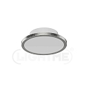 LightMe Loftlampe AQUA DISK-1 / 147MM 1-flamme, CCT Switch, omskiftelig GX53 IP44, s�lv 
