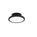 Loftlampe AQUA DISK-1 / 147MM 1-flamme, CCT Switch, omskiftelig GX53 IP44, sort mat 