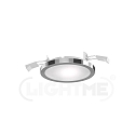 Indbygnings loftlampe AQUA PLANO � 11.2CM CCT Switch, s�t med 3, omskiftelig GX53 IP44, chrom 