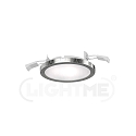 Indbygnings loftlampe AQUA PLANO � 11.2CM CCT Switch, s�t med 3, omskiftelig GX53 IP44, s�lv 