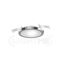 Indbygnings loftlampe AQUA PLANO � 11.2CM 1-flamme, CCT Switch, omskiftelig GX53 IP44, chrom 