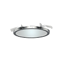 Indbygnings loftlampe AQUA PLANO � 14.7CM stiv, CCT Switch, omskiftelig GX53 IP44, s�lv 