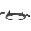 Indbygnings loftlampe AQUA PLANO � 14.7CM stiv, CCT Switch, omskiftelig GX53 IP44, sort 