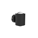 V�glampe POWERLENS DUO up / down, direkte GX53 IP20, satin, sort mat