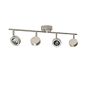 Loftlampe POWERLENS SPOT 4-flammer, direkte GX53 IP20, mat, satin, titan