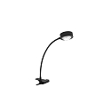 Klemmelampe POWERLENS FLEX b�jelig GX53 IP20, satin, sort mat
