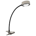 Klemmelampe POWERLENS FLEX b�jelig GX53 IP20, mat, satin, titan