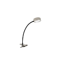 LightMe Klemmelampe POWERLENS FLEX b�jelig GX53 IP20, mat, satin, titan