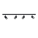 1-faset spot DESIGNLINE TUBE KIT s�t med 4 GU10, sort