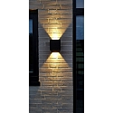 Lumexx outdoor wall luminaire ARCA XL W150 IP65, black dimmable