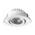 Indbygningslampe RICO HR svingbar, d�mpbar IP44, hvid d�mpbar 6,5W 500lm 2800K 36� 36� CRI 95