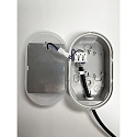 Fugtt�t armatur ZELLA NEO oval, slagfast, omskiftelig, multipower IP54, gr� 
