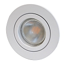 Indbygnings loftlampe DECOCLIC 68MM / GU10 + GU5.3 rund, stiv GU10 IP44, hvid d�mpbar